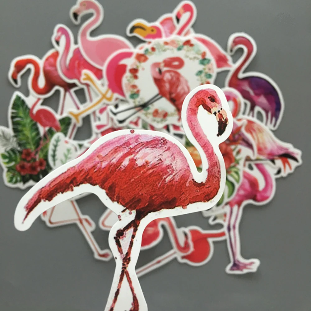 

19Pcs Cute Kawaii Animal Flamingo Sticker Package Cartoon Decorative Stationery Sticker Scrapbooking DIY Diary Album Scrapbook