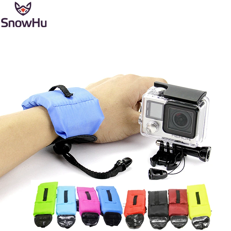 SnowHu для Gopro HERO 6 5 4 3 + камера погружной плавающей ремешок PowerShot D20 D30 мини