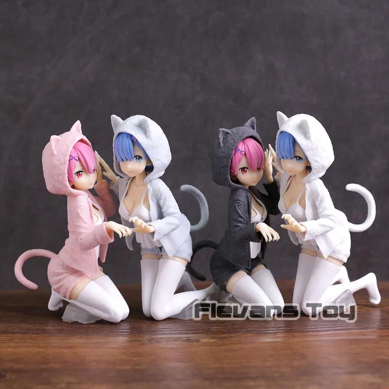 

Re:Life In A Different World From Zero Rem & Ram Nyanko Mode Ver. PVC Figure Collectible Model Toy