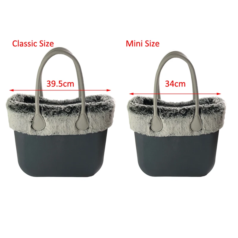 Плюшевая отделка для O Мешок термальное плюшевое украшение мех подходит для классического большого мини Obag женская сумка