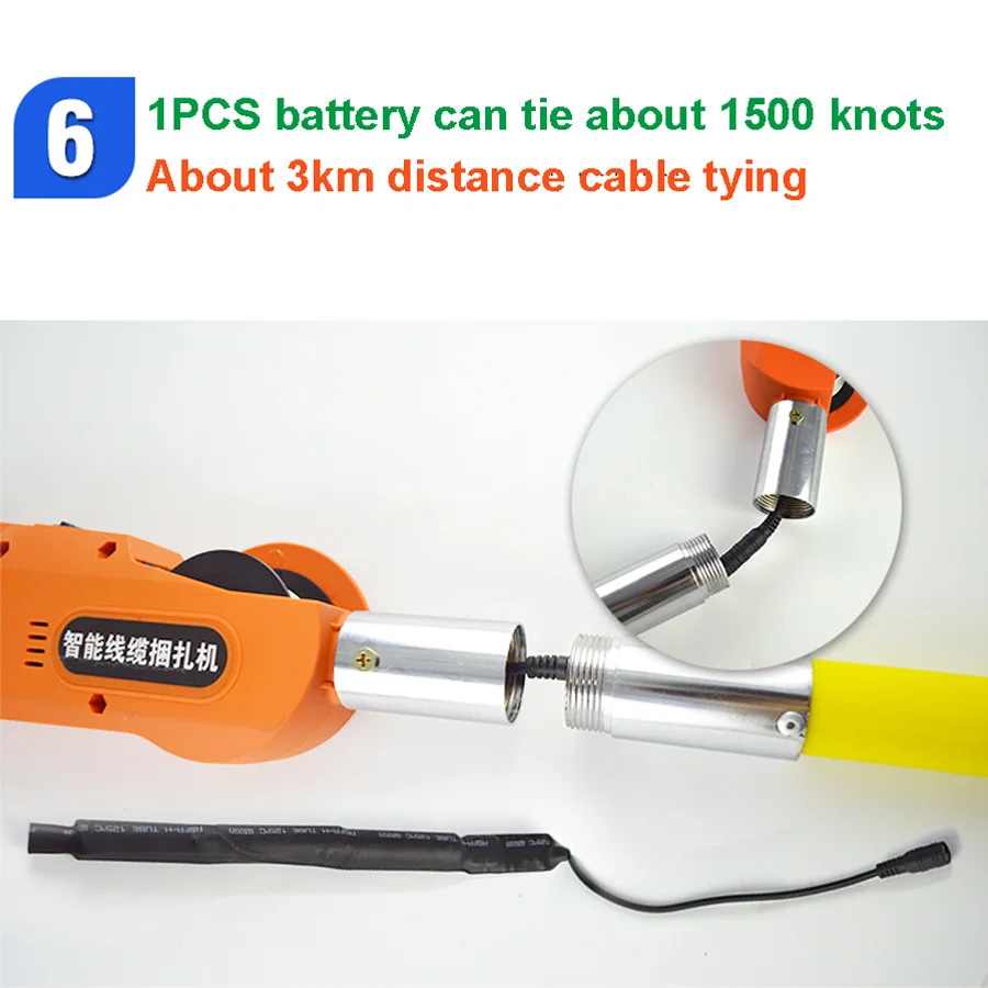 Lithium Battery High Sky Electric Wire and Cable Tying Machine Tool Set-016