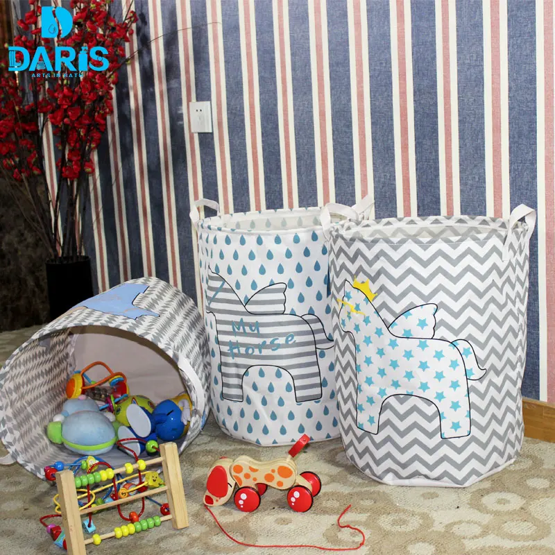 DARIS Designer Cute Toy Kids Laundry Bag Basket Children ...