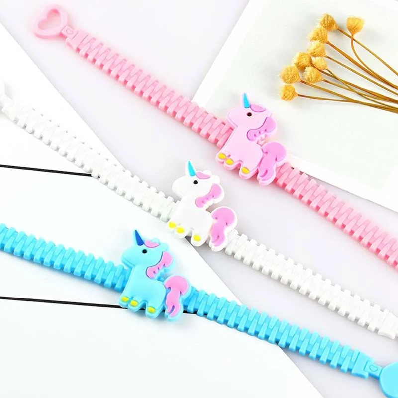 

Colorful Cute Animal Unicorn Silicone Bracelet Colorful Cartoon Anime Bracelet & Bangle Jewelry for Children Jewelry Gift