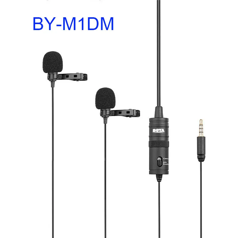 Петличный микрофон BOYA BY M1 Mic для смартфона iPhone X XR XS Max 8 plus Huawei mate 20 телефон DSLR