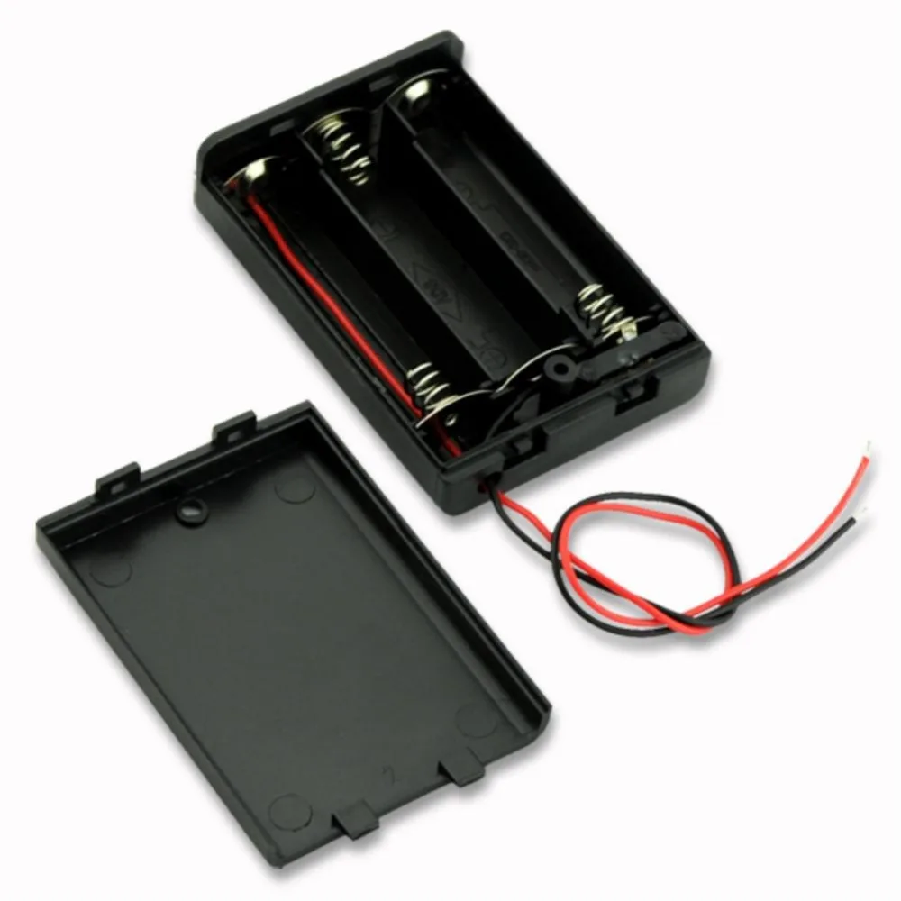 Free shipping by DHL Battery Cover Box Plastic Black 3 AA Battery Holder Case With Switch 150mm wires100pcs/lot Free shipping by DHL Battery Cover Box Plastic Black 3 AA Battery Holder Case With Switch 150mm wires100pcs/lot