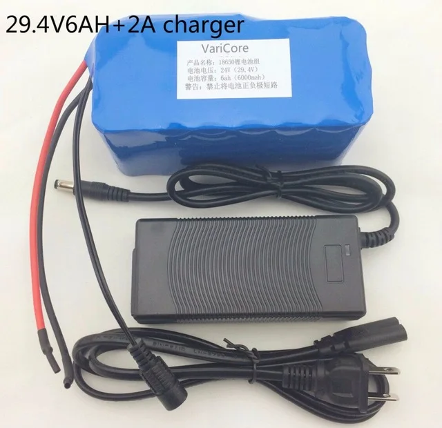 24 6Ah 7S3P 18650 литиевая батарея 29,4 V 6000 mAh Электрический велосипед мопед/Электрический/литий-ионный аккумулятор+ зарядное устройство