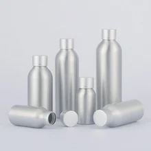 40 мл-250 мл алюминиевая бутылка с электрифицированной алюминиевой крышкой, косметическая упаковка пустые бутылки