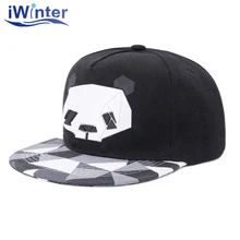 IWINTER Новое поступление Snapback для бейсболка для мужчин и женщин шляпа Выходная шляпа стиль Snapback Кепка Милая панда хип хоп кепка регулируемая