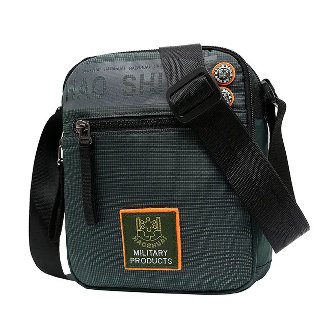 Waterproof Nylon Small Flap Messenger Bag For Men Black Casual Shoulder