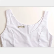 Sexy Elegant Dress Midi Big Hem 2017 New Summer Dress Women Brief Solid Sleeveless V-Neck Party Dresses Office Dress Plus Size