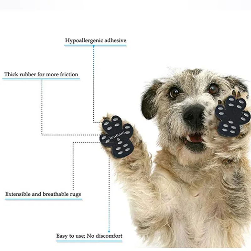 

24 Pcs Pet Dog Paw Traction Pads Anti-Slip Self Adhesive Safe for Outdoor Walking XH8Z