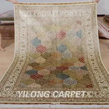 Yilong 5,5x" турецкие ковры четыре сезона прямоугольник silkarea ковер ручной работы(0207