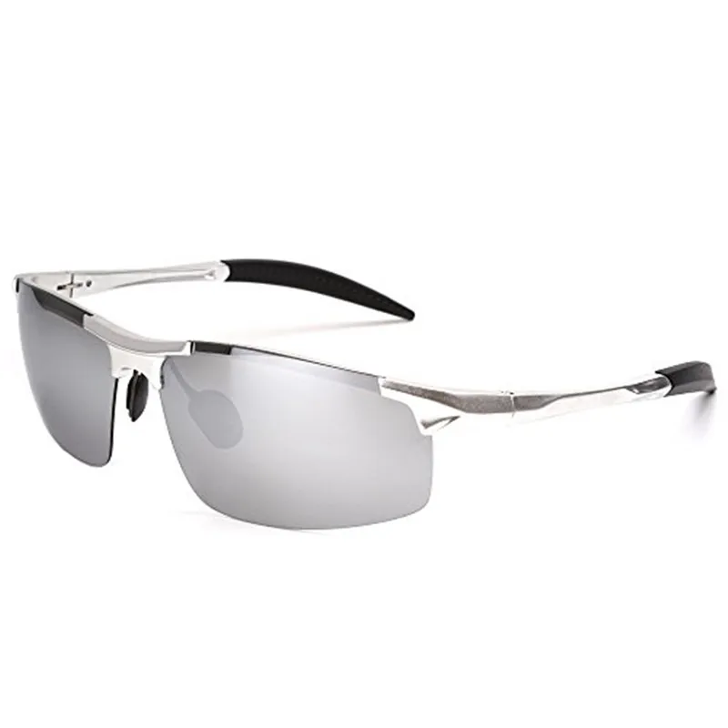 

Agstum Man Womens UV 400 Protection Glasses Black Silver Gold Frame Multi Clear Blue Green Mirror Lens Polarized Sunglasses