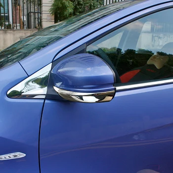 

ABS Chrome For Honda FIT JAZZ 2014 2015 2016 2017 2018 Car rearview mirror pillar frame cover trim car styling accessories 2pcs