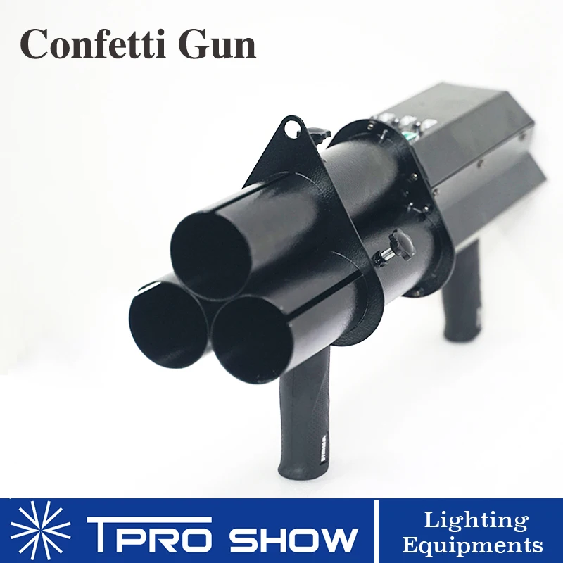 

3 Heads Confetti Cannon 3 Shot Confetti Gun Blower Dmx 3CH DJ Gun Hand Control Paper Effect Machine for Stage Wedding Decoration