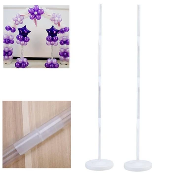 

2019 Balloon Column Stand Kits Arch Stand With Frame Base And Pole For Wedding Birthday Party Decoration Dropshipping