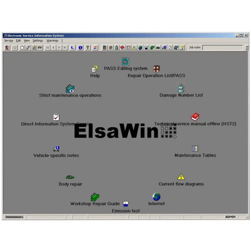 2019 новейшее программное обеспечение для ремонта автомобиля ElsaWin 6 0 работает Φ 5 3