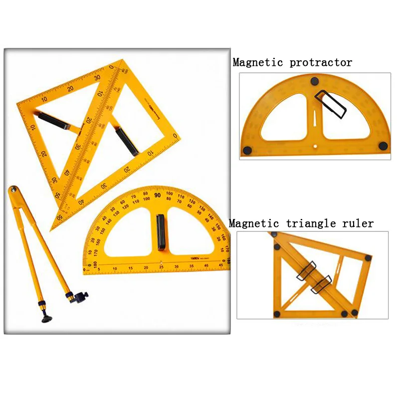 4 шт. набор 45 60 градусов треугольная линейка транспортир набор школьный учитель планировщик чехол стол органайзер офисные канцелярские принадлежности чертёж
