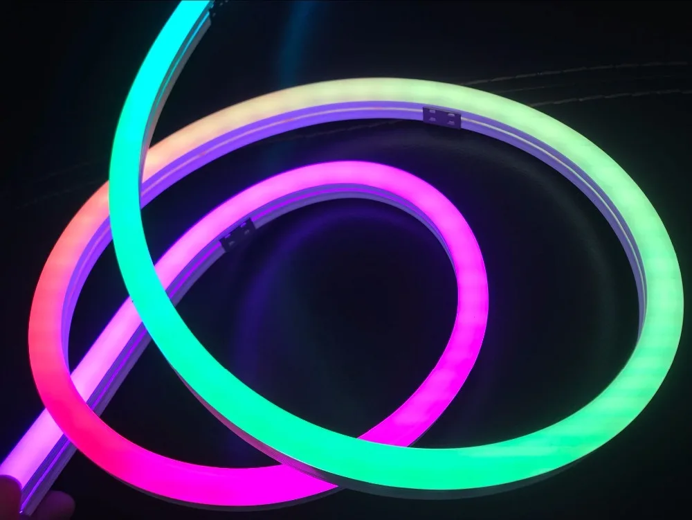 

5m DC5V WS2812B addressable led neon flexible pixel light,RGB full color;60leds/m with 60pixels/m;IP65;size: 15mm*25mm