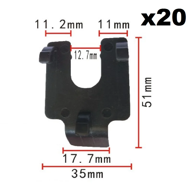 

20x For Honda Rear-view radar clip / Nylon Retainer Clip Brand New