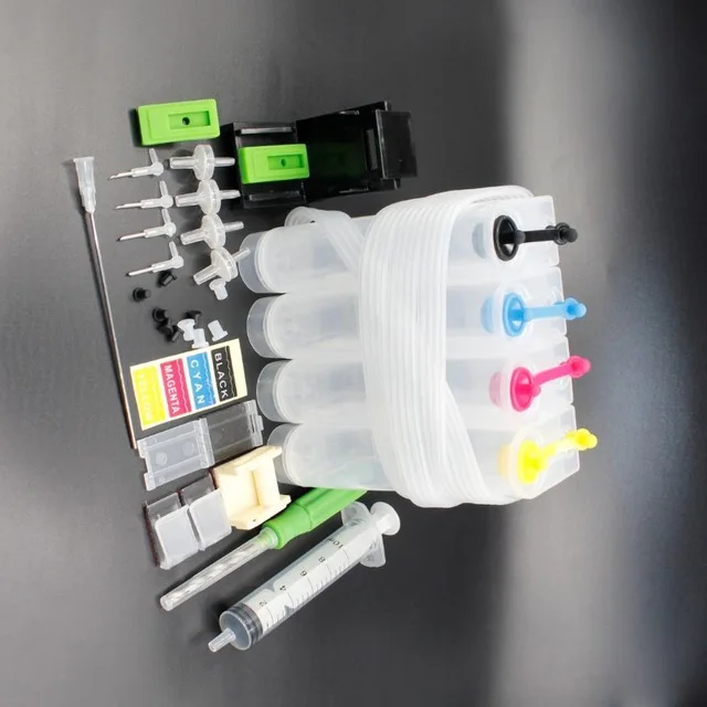 XIMO DIY كيبك ل 4 اللون الطابعات ، مع الحبر أنبوب بيند ، إبرة ، الحفر و شفط أداة وجميع الملحقات