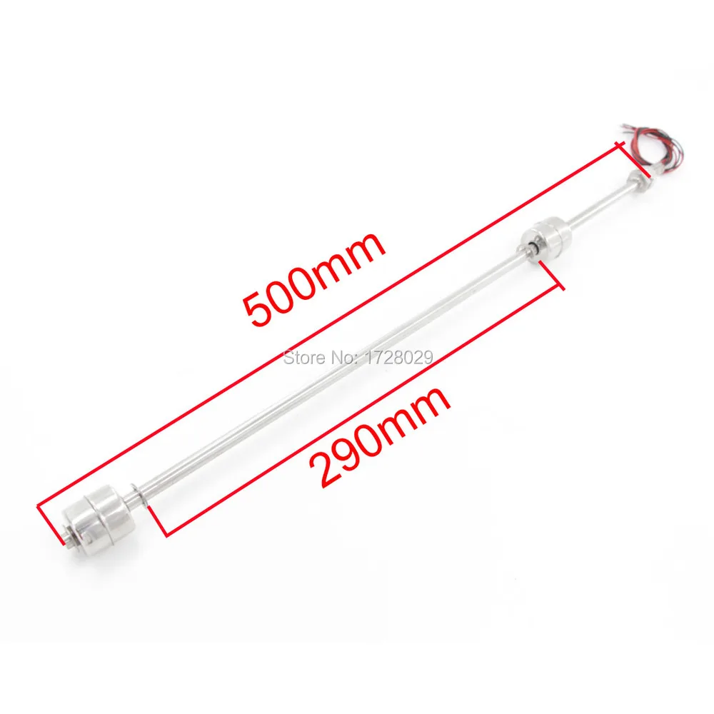 

Customized 500mm Stainless Steel Single Ball Floating Switch Water Level Sensor