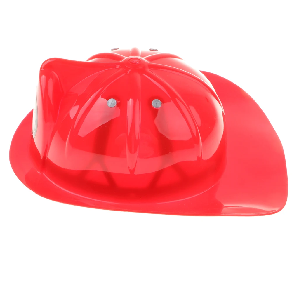 Adjustable Firefighter Helmet Hat - Kid & Boy Fireman Role Playing Costumes Dress Up Pretend Play Game Toys