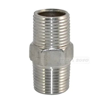 

3/8"Male x 3/8"Male Hex Nipple Stainless Steel SS304 Threaded Pipe Fitting