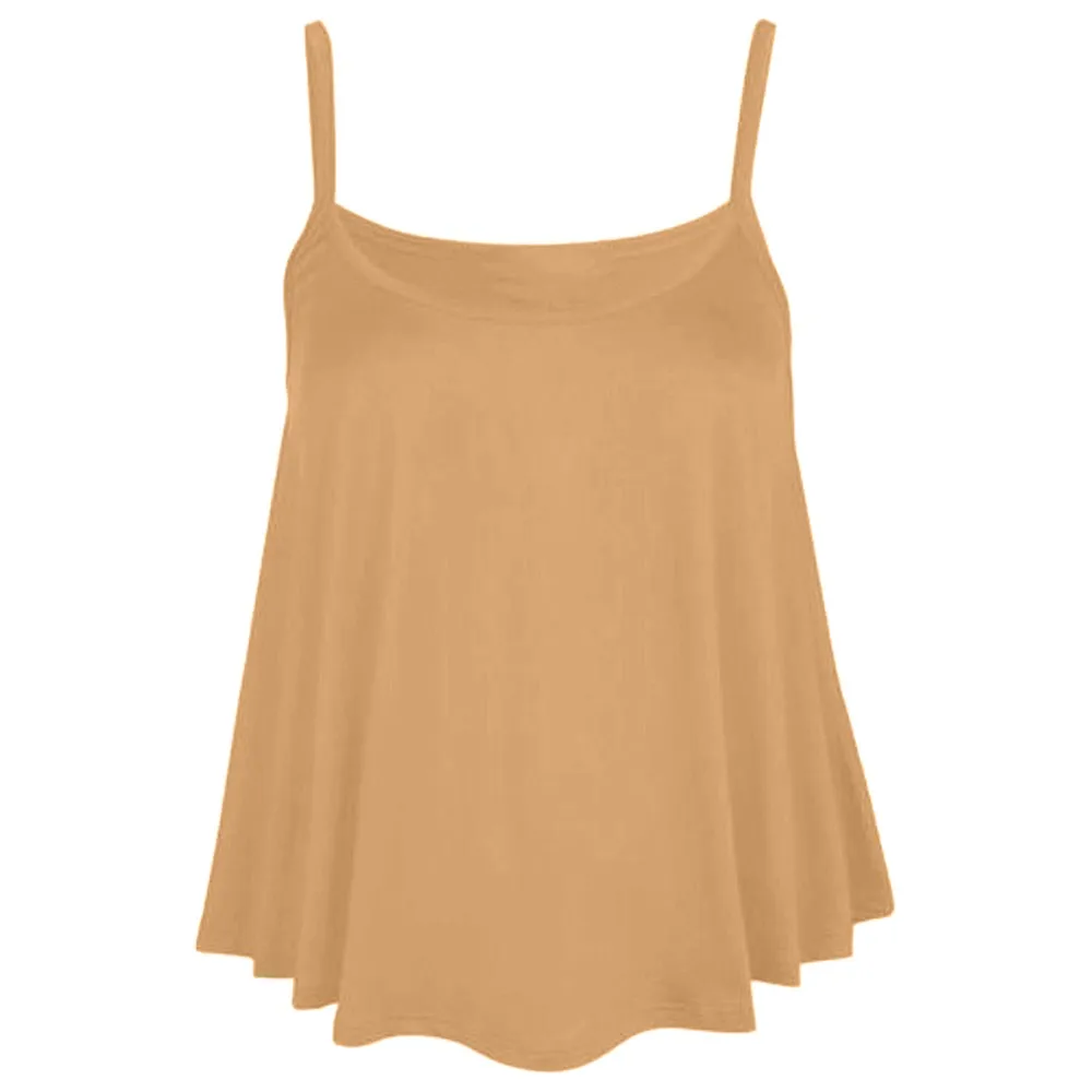 

KLV 2019 summer tops latest women t shirt футболка женская Sleeveless Swing Strappy Camisole Vest Top T-Shirt Free Shipping D5