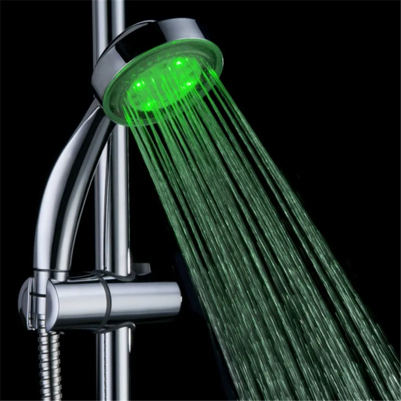LED bathroom Color smart light shower with single green color with color box