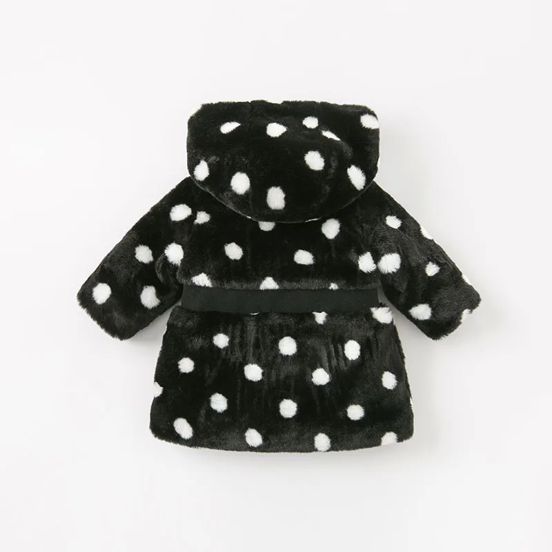 DB9219 dave bella/милое зимнее пальто с капюшоном для маленьких девочек стеганая куртка для малышей Детское пальто высокого качества детская верхняя одежда с подкладкой