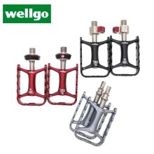 Велопедали Wellgo, Быстроразъемное устройство M111, ультралегкие, не быстроразъемные, велосипедные, MTB, велосипедные педали, QRD QRD1 QRD2