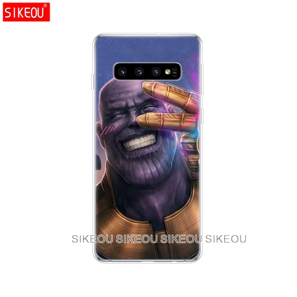 Чехол для samsung Galaxy S10 S9 S8 PLUS S7 S6 egde чехол Fundas coque бампер etui Marvel мстители супергерой Капитан Железный человек танос - Цвет: 10884