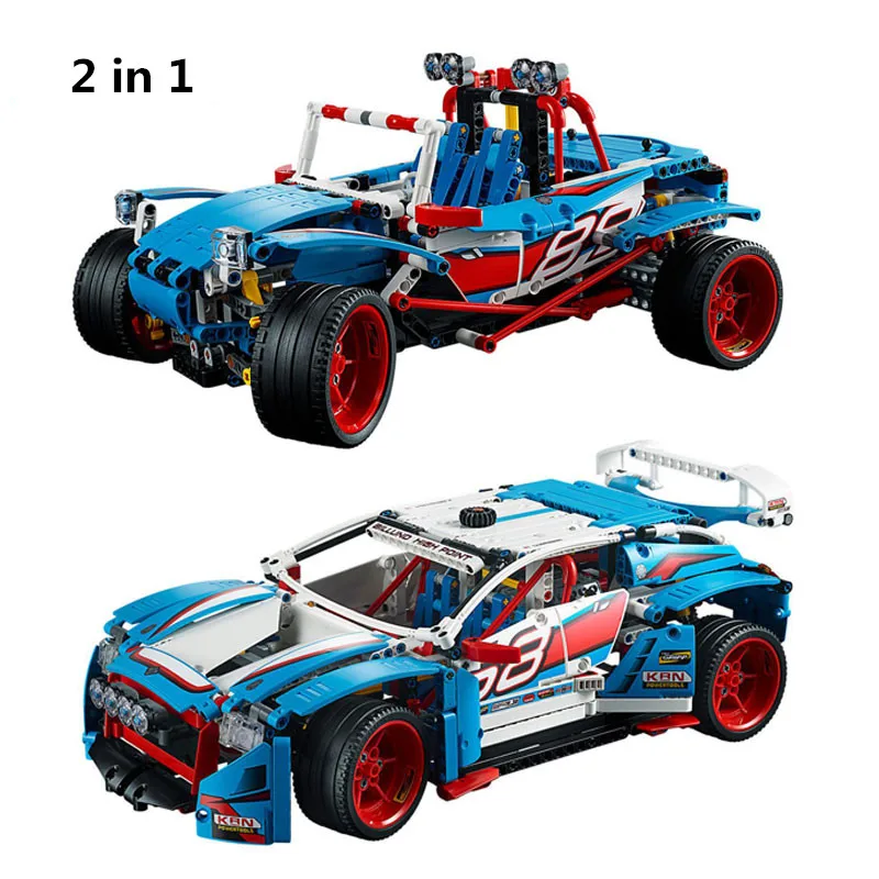 

1085pcs Diy Genuine Technic Series Blocks The Rally Car Set Compatible With Legoingly 42077 Bricks Toys For Children