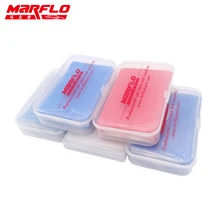 타르 스팟 리무버 매직 클레이 바, 미세 중형 킹 등급, PP 박스 포함, 세차 왁스 어플리케이터, Marflo Brilliatech, 100g