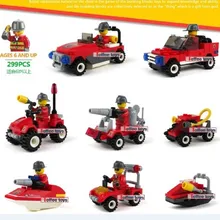 2017 New Kids Gift Truck City Police Station Block Car Set Policeman Car Building Blocks Educational Children Toys