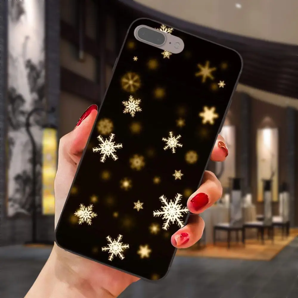 Новые чехлы для телефонов Apple iPhone 4 4S 5 5S SE 6 6S 7 8 Plus X XS Max XR Рождество Снежинка Олень