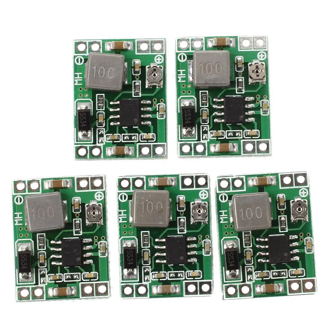 

HFES 5PC Mini DC-DC Converter Step Down Module Adjustable Power Supply Output 0.8-20V