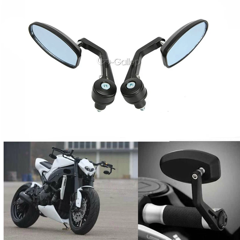 Боковые зеркала заднего вида 22 мм 7/8 дюйма для CBR 600 1000 RR Ninja ZX 6R 9R 10R YZF R1 R6 R6S