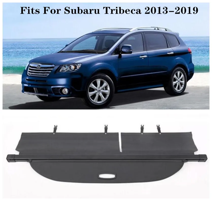 

High Qualit Car Rear Trunk Cargo Cover Security Shield Screen shade Fits For Subaru Tribeca 2013-2019 (black, beige)
