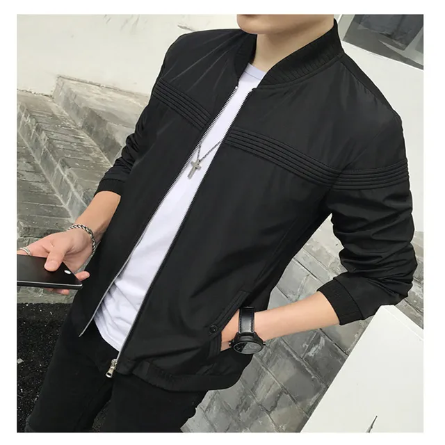 Long Sleeve Coat Homme Mens Jackets Casual Korean Slim Fit Thin Male Q5134 Black M Long Sleeve Coat Homme Mens Jackets Casual Korean Slim Fit Thin Male Q5134 Black M