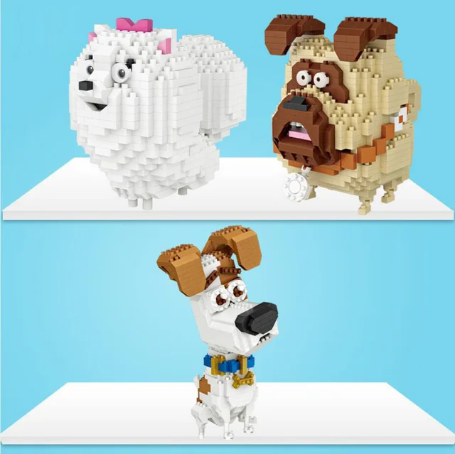 American Cartoon Movie Pets Secret Life Puppy Micro Diamond Block
