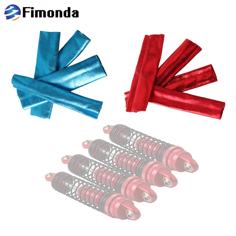 

Fimonda 4Pcs Shock Absorber Dust Cover 35mm Diameter 120mm Elastic Cloth Dust-proof Cover for 1/8 Model Car RC Monster Truck