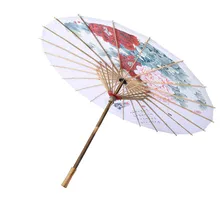 oein Paper Umbrella Bamboo Handmade Decorative Wooden Umbrella Women Classical Japanese Ink Painting Flower Peony Chinese декоративный зонтик paper umbrella