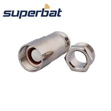 Superbat 10 шт. N Зажим Джек Женский РФ коаксиальный разъем для RG8, RG214, LMR400 кабель