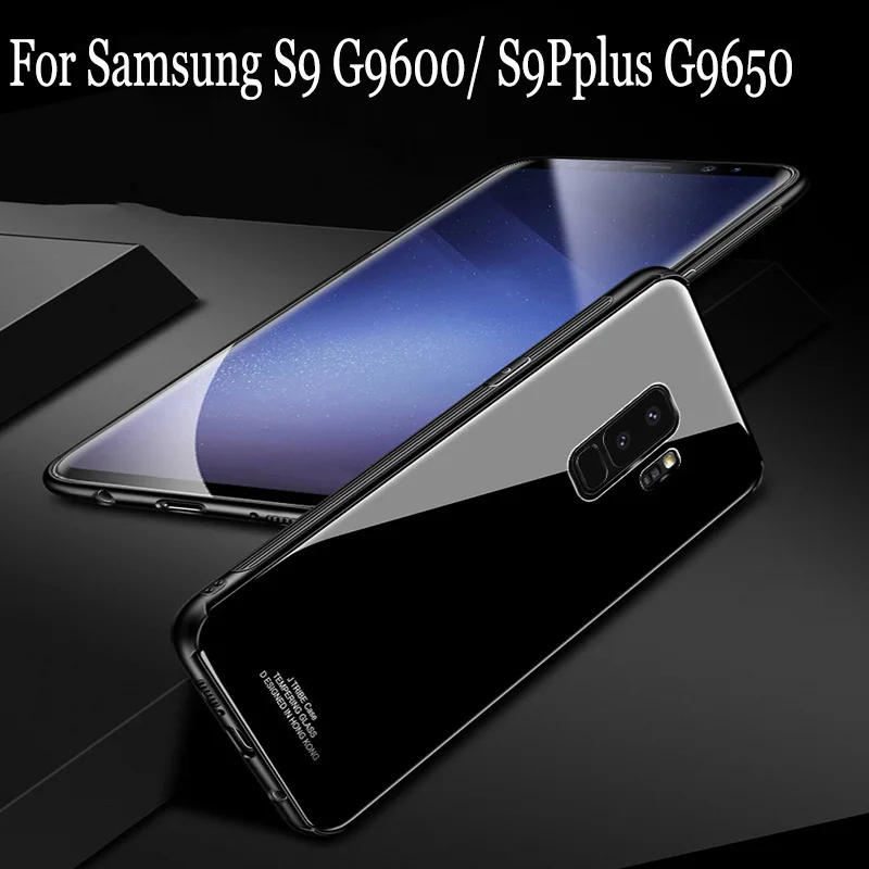 2 шт. чехлы для Samsung galaxy S9 plus телефонов закаленное стекло задняя крышка S 9 + чехол