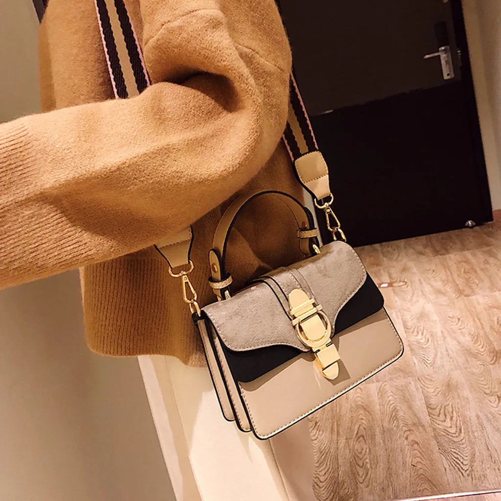 Женская сумка-мешок, сумка-мессенджер, Ретро стиль, геометрический узор, многоцветная сумка через плечо с кнопкой, bolsa feminina HW
