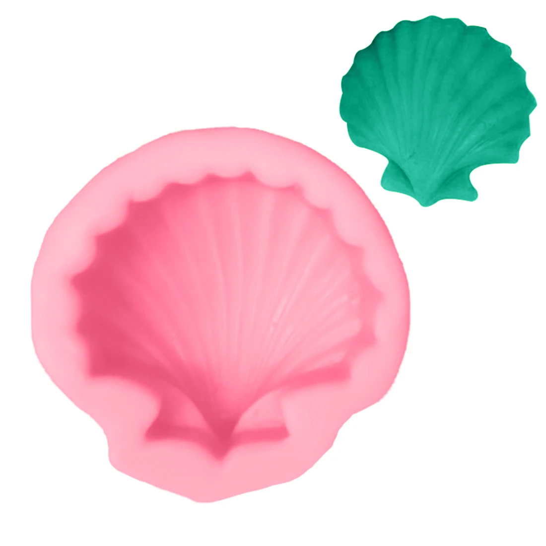 

Sugarcraft Silicone Soap Mold 1PC Sea Shell Fondant Cake Stencils Chocolate Candy Mould Kitchen Cake Decorating Tools