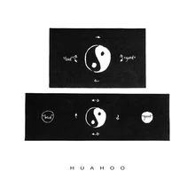 Черно-белый ковер taiji tai chi с принтом yinyang, китайский стиль, ковер, украшение для гостиной, противоскользящий ковер, goodbad