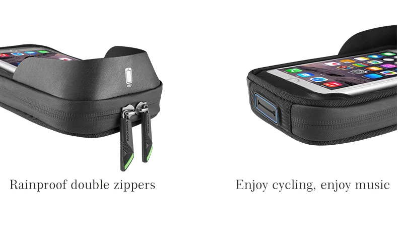 Top ROCKBROS Cycling Bike Top Tube Bag Rainproof MTB Bicycle Frame Front Head Cell Phone Touch Screen Bag Pannier Bike Accessories 11